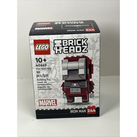 Other - Lego‎ Brickheadz - Iron Man MK5 Figure - 40669 - Brand New & Sealed